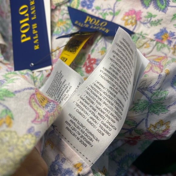 NWT Polo Ralph Lauren Girls Floral Cotton Batiste Set Summer Vacation Twee - Picture 9 of 10